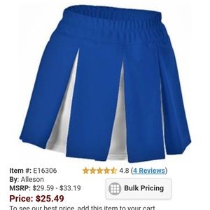 Alleson Girl's Cheer Skirt